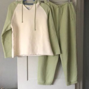 COPY - Pacer hooded fleece‎ heavy jogging, or sleeper set. Top Med. bottom are …